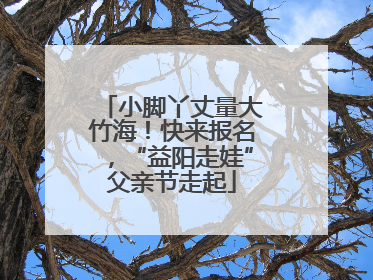 小脚丫丈量大竹海！快来报名，“益阳走娃”父亲节走起