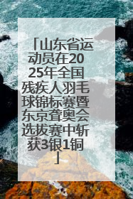 山东省运动员在2025年全国残疾人羽毛球锦标赛暨东京聋奥会选拔赛中斩获3银1铜