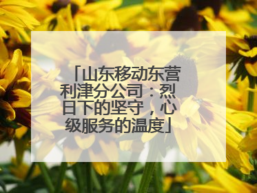 山东移动东营利津分公司：烈日下的坚守，心级服务的温度
