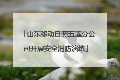 山东移动日照五莲分公司开展安全消防演练