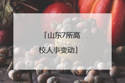 山东7所高校人事变动