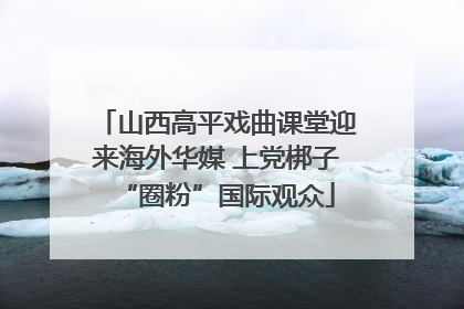 山西高平戏曲课堂迎来海外华媒 上党梆子“圈粉”国际观众
