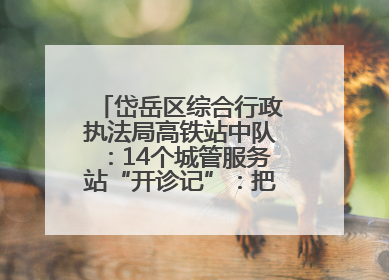 岱岳区综合行政执法局高铁站中队：14个城管服务站“开诊记”：把脉社区疑难杂症开出治理良方