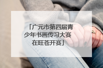 广元市第四届青少年书画传习大赛在旺苍开赛