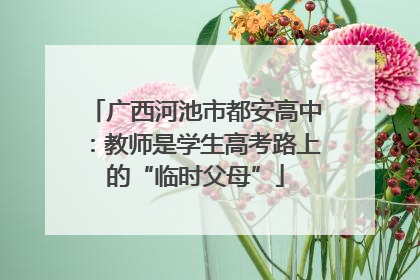 广西河池市都安高中：教师是学生高考路上的“临时父母”