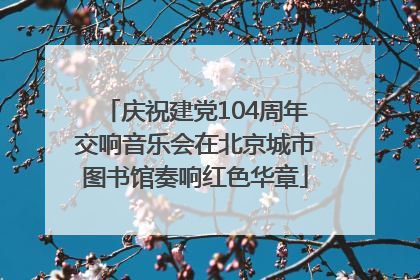 庆祝建党104周年交响音乐会在北京城市图书馆奏响红色华章
