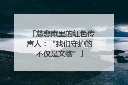 慈悲庵里的红色传声人：“我们守护的不仅是文物”