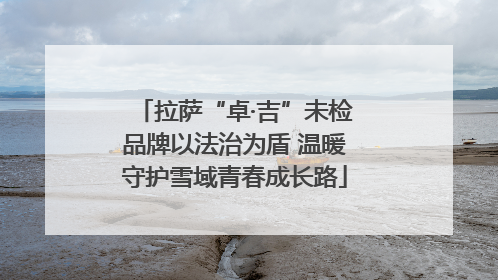 拉萨“卓·吉”未检品牌以法治为盾 温暖守护雪域青春成长路