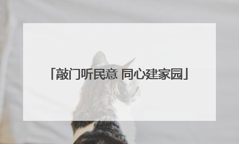 敲门听民意 同心建家园