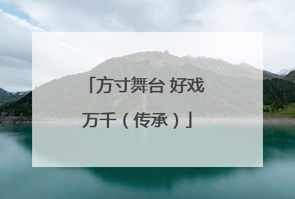方寸舞台 好戏万千（传承）