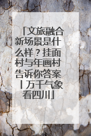 文旅融合新场景是什么样？挂面村与年画村告诉你答案丨万千气象看四川