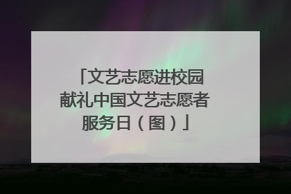 文艺志愿进校园 献礼中国文艺志愿者服务日（图）