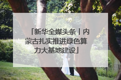 新华全媒头条丨内蒙古扎实推进绿色算力大基地建设