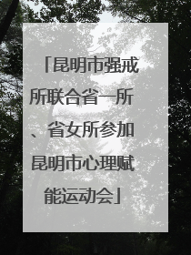 昆明市强戒所联合省一所、省女所参加昆明市心理赋能运动会