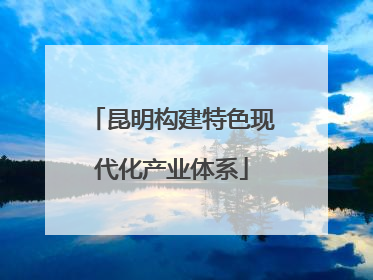 昆明构建特色现代化产业体系
