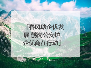 春风助企优发展 鹤岗公安护企优商在行动