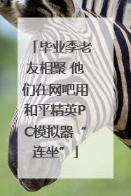 毕业季老友相聚 他们在网吧用和平精英PC模拟器“连坐”