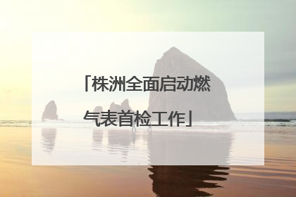 株洲全面启动燃气表首检工作