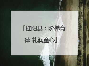 桂阳县：阶梯育德 礼润童心