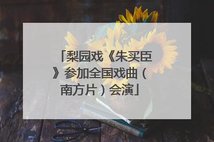 梨园戏《朱买臣》参加全国戏曲（南方片）会演