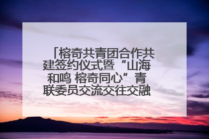 榕奇共青团合作共建签约仪式暨“山海和鸣 榕奇同心”青联委员交流交往交融活动在福州举行