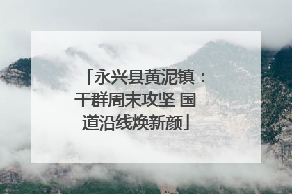 永兴县黄泥镇：干群周末攻坚 国道沿线焕新颜