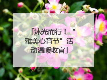 沐光而行！“雅美心育节”活动温暖收官