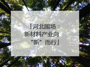 河北围场：新材料产业向“新”而行