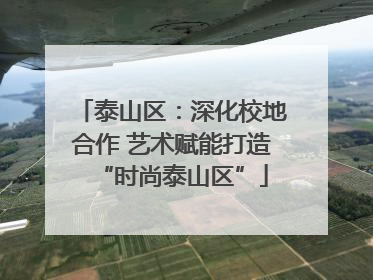 泰山区：深化校地合作 艺术赋能打造“时尚泰山区”