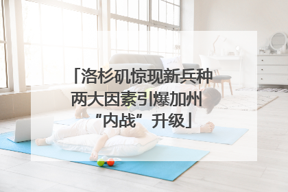 洛杉矶惊现新兵种 两大因素引爆加州“内战”升级