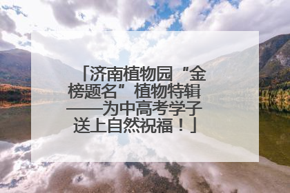 济南植物园“金榜题名”植物特辑——为中高考学子送上自然祝福！