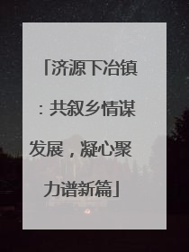 济源下冶镇：共叙乡情谋发展，凝心聚力谱新篇