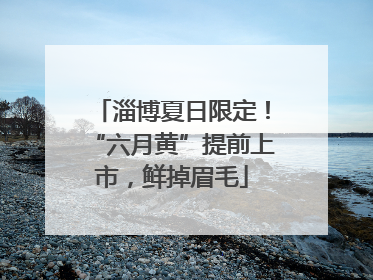 淄博夏日限定！“六月黄”提前上市，鲜掉眉毛