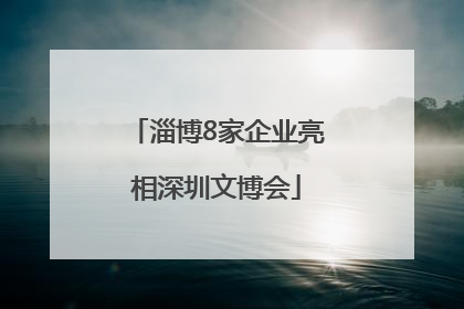 淄博8家企业亮相深圳文博会