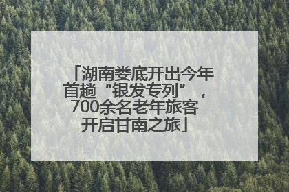 湖南娄底开出今年首趟“银发专列”，700余名老年旅客开启甘南之旅