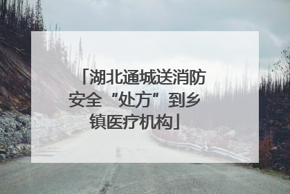 湖北通城送消防安全“处方”到乡镇医疗机构