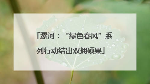 漯河：“绿色春风”系列行动结出双拥硕果