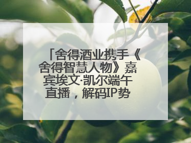 舍得酒业携手《舍得智慧人物》嘉宾埃文·凯尔端午直播，解码IP势能转化市场销量的有效路径