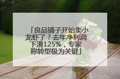 良品铺子开始卖小龙虾了？去年净利润下滑125%，专家称转型极为关键