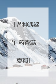 芒种遇端午 药香满夏都
