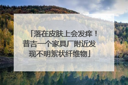落在皮肤上会发痒！普吉一个家具厂附近发现不明絮状纤维物