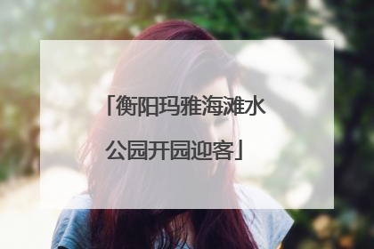 衡阳玛雅海滩水公园开园迎客