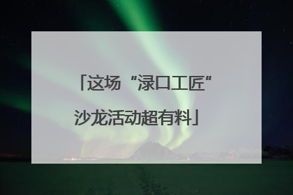 这场“渌口工匠”沙龙活动超有料