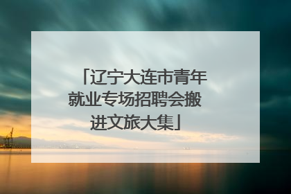 辽宁大连市青年就业专场招聘会搬进文旅大集