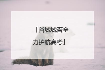 谷城城管全力护航高考