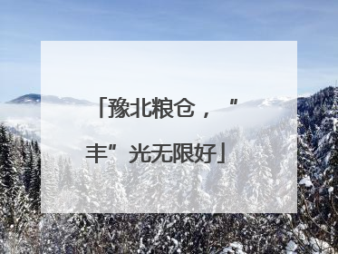 豫北粮仓，“丰”光无限好