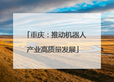 重庆：推动机器人产业高质量发展