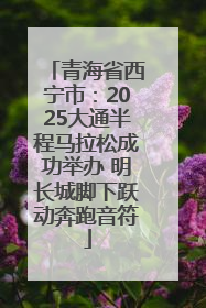 青海省西宁市：2025大通半程马拉松成功举办 明长城脚下跃动奔跑音符