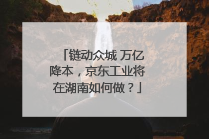 链动众城 万亿降本，京东工业将在湖南如何做？