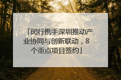 闵行携手深圳推动产业协同与创新联动，8个重点项目签约